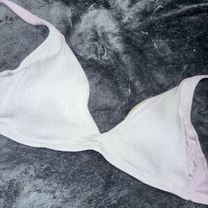 Sparkly lavender bikini top